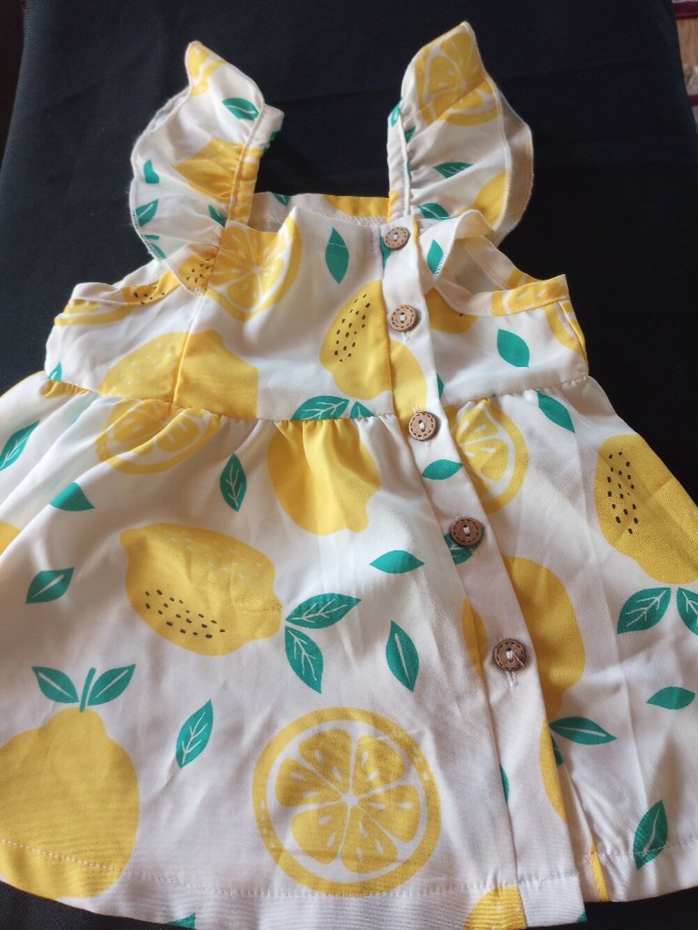 NWOT Lemon Dress 3-6 M